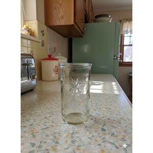 1 Vintage Ball Jelly Jar Juice Glasss 50th Anniversary Starburst 1933-1983